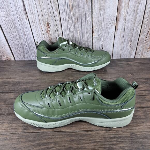 Easy Spirit Romy Eco Leather Walk Run Sneaker Green Recycled Sole Women's 9.5 N - Picture 5 of 9
